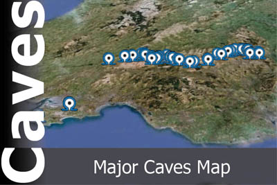 Major Caves of South Wales Map