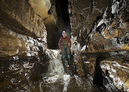 Cascade in the Main Stream Passage - Agen Allwedd