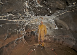 Selenite Tunnel - Ogof Ffynnon Ddu 2