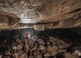 Ogof Tee - Main Gritstone Chamber