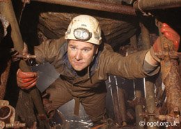 Scaffolded Climb in Ogof Ap Robert