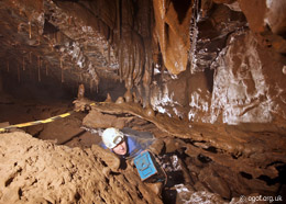 Beyond the Boulder Choke - Ogof Capel