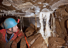 Formations in Slalom Passage - Ogof Capel