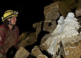 The Snowy Christmas Tree - Ogof Draenen