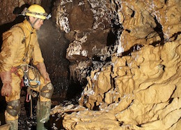 Below the first pitch - Ogof Pont Gam