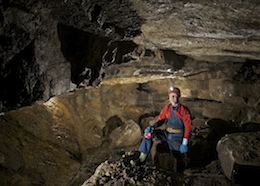 Siambri Pen Y Mochyn Chamber - Waterfall Cave