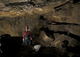 Siambri Pen Y Mochyn Chamber - Waterfall Cave