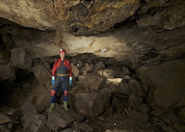 Siambri Pen Y Mochyn Chamber - Waterfall Cave