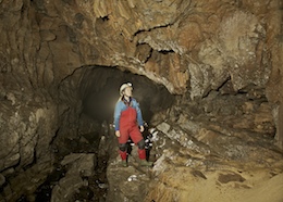 Balcony near the sump - White Lady Cave